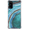 Turquoise Watercolor Geode Galaxy S20 FE Clear Case